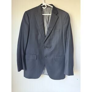 Peter Millar Smith & James Blazer Jacket 100% Wool Mens 44R Black Canada Made